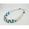 Exclusive necklace &quot;Juno&quot; turquoise, mother of pearl