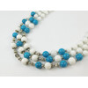 Exclusive necklace &quot;Juno&quot; turquoise, mother of pearl