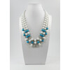 Exclusive necklace &quot;Juno&quot; turquoise, mother of pearl