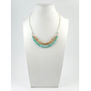 Exclusive necklace &quot;Romania&quot; Sunstone, Amazonite, Mother of pearl