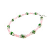 Exclusive necklace &quot;Spring morning&quot; Rose quartz, Jade crumb