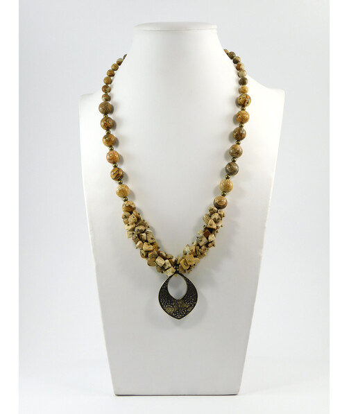 Exclusive necklace "Mikorason" Jasper