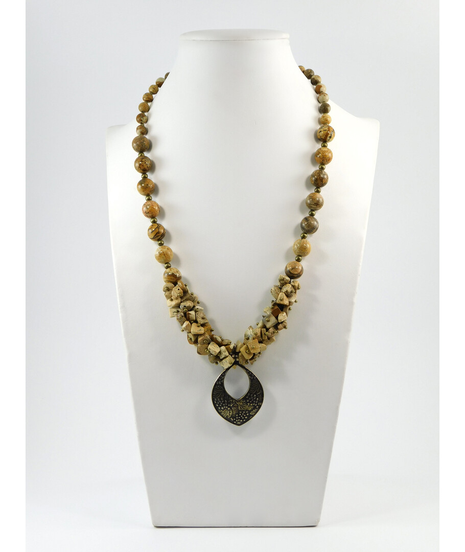 Exclusive necklace "Mikorason" Jasper