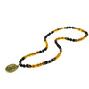 Exclusive necklace &quot;Shevchenko&#039;s wisdom&quot; Lava, Amber