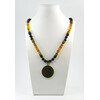 Exclusive necklace &quot;Shevchenko&#039;s wisdom&quot; Lava, Amber