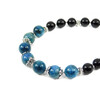 Exclusive bracelet &quot;Roksolana&quot; Apatite, 10 mm, Agate, 8 mm