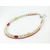 Exclusive necklace &quot;Pishchanka&quot; Onyx, Coral barrel, 2 rows