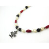 Exclusive necklace &quot;Princess Olga&quot; Lava, Pearls, Coral pic