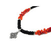 Exclusive necklace &quot;Red and black&quot; Shungite, rondel, Coral spovpchik