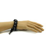 Exclusive leather bracelet &quot;Arrest&quot; Hematite