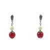 Exclusive earrings &quot;Prima donna&quot; Quartz, mother-of-pearl, galtovka