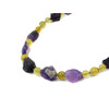 Exclusive necklace &quot;Amethyst mountain&quot; Amethyst, rutile quartz