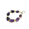 Exclusive bracelet &quot;Amethyst mountain&quot; Amethyst, rutile quartz