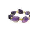 Exclusive bracelet &quot;Amethyst mountain&quot; Amethyst, rutile quartz