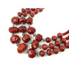 Exclusive necklace &quot;Ksenia&quot; Coral 3 rows