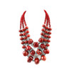 Exclusive necklace &quot;Ksenia&quot; Coral 3 rows