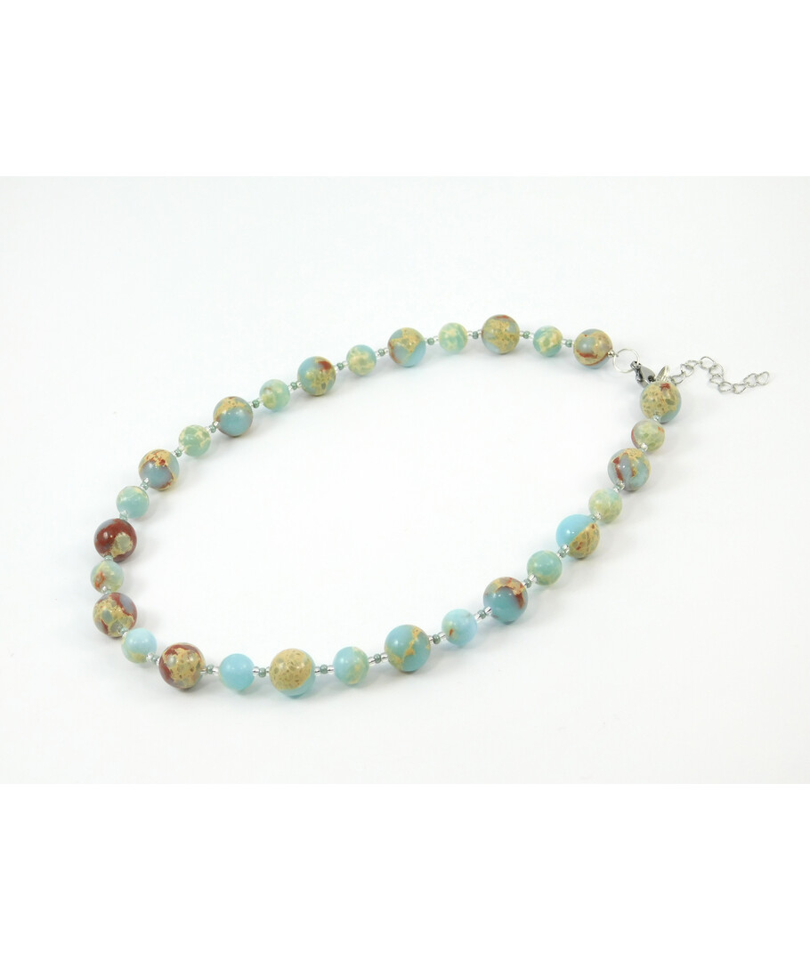 Exclusive necklace "Dzhurynka" Variscite