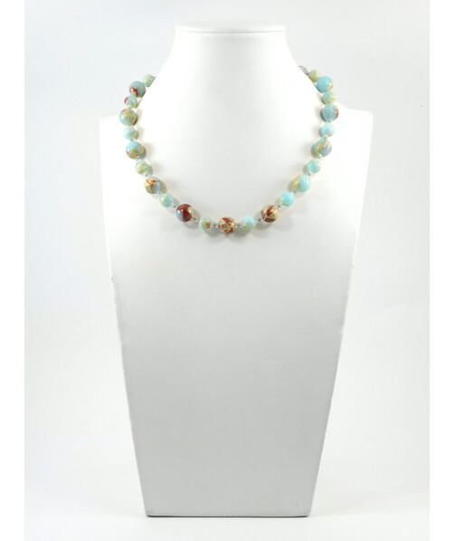 Exclusive necklace "Dzhurynka" Variscite