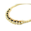 Exclusive necklace &quot;Peach aroma mini&quot; Pearls, peach, Tourmaline