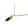 Exclusive pendant &quot;Ambre&quot; Quartz crystal green