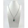 Exclusive pendant &quot;Ambre&quot; Quartz crystal green