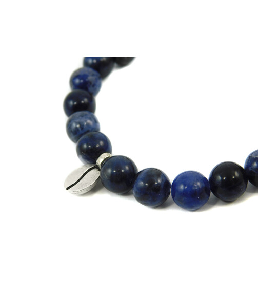 Exclusive bracelet "Coffee bean" Sodalite