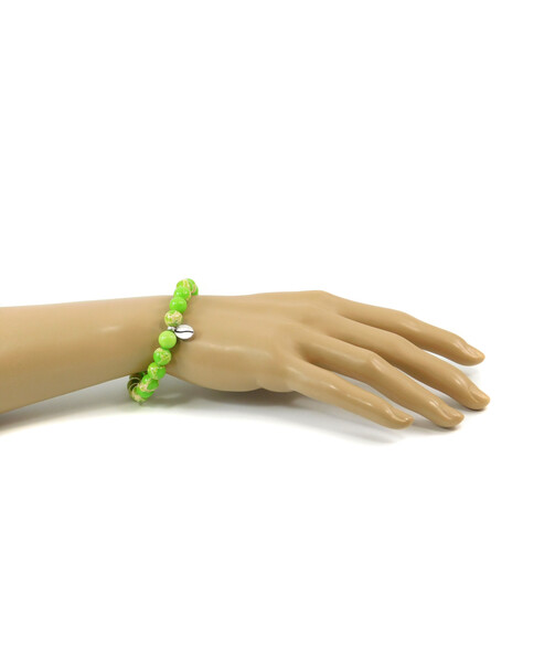 Exclusive bracelet "Coffee Bean" Variscite