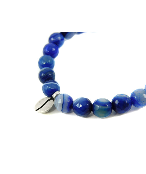 Exclusive bracelet "Coffee bean" Agate facet