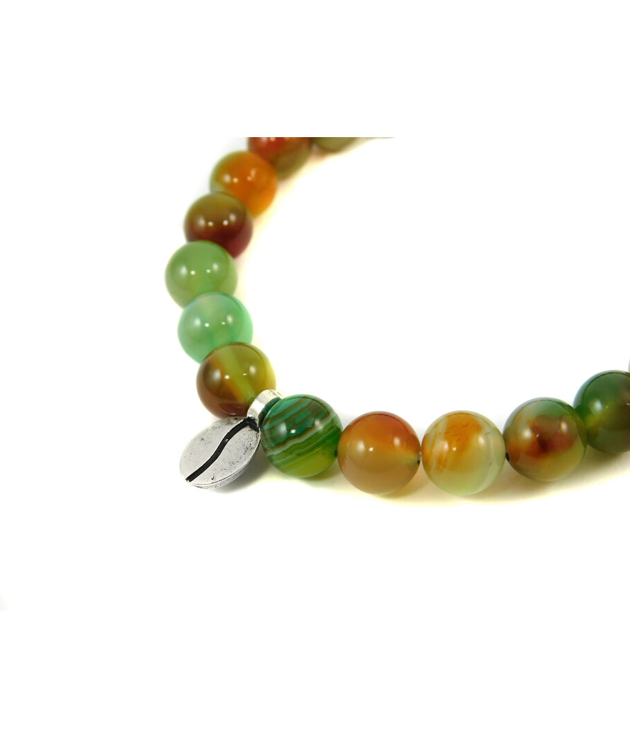 Exclusive bracelet "Coffee Bean" Agate 