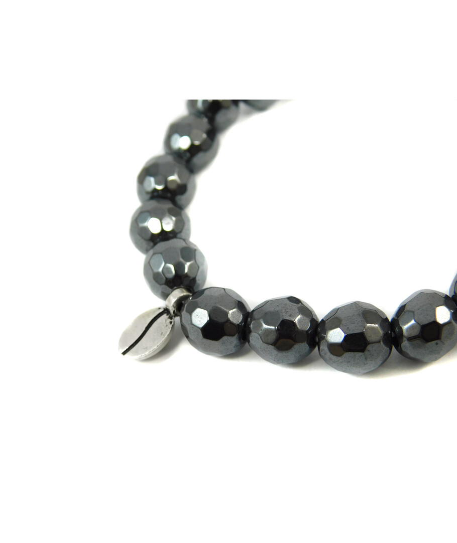 Exclusive bracelet "Coffee Bean" Hematite