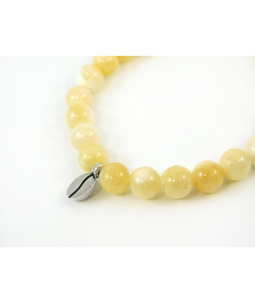 Exclusive bracelet "Coffee bean" Mother of pearl