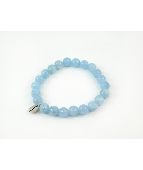 Exclusive bracelet "Coffee Bean" Aquamarine