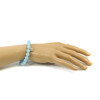 Exclusive bracelet &quot;Coffee Bean&quot; Aquamarine