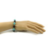 Exclusive bracelet &quot;Sea coast&quot; Lava barrel, Amazonite