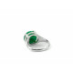 Кольцо Кварц зеленый, серебро