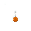 Pendant Quartz orange, silver