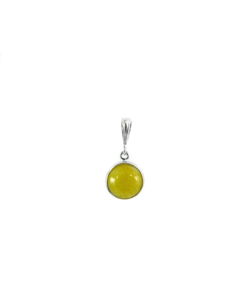 Pendant Quartz yellow, silver