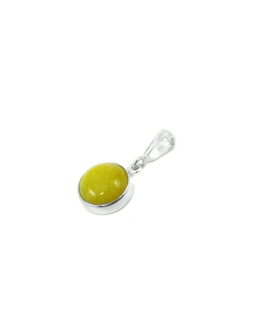 Pendant Quartz yellow, silver