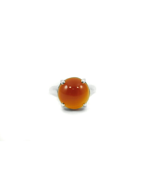 Carnelian ring, silver