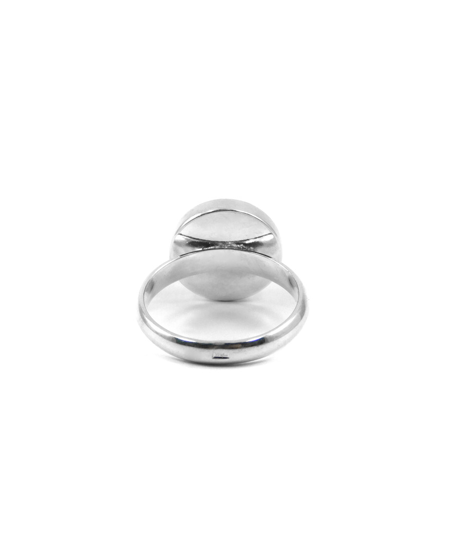 Silver jasper ring