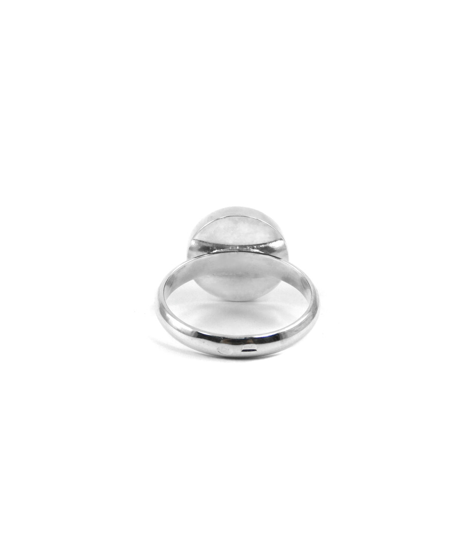 Silver jasper ring