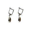 Jasper earrings, silver