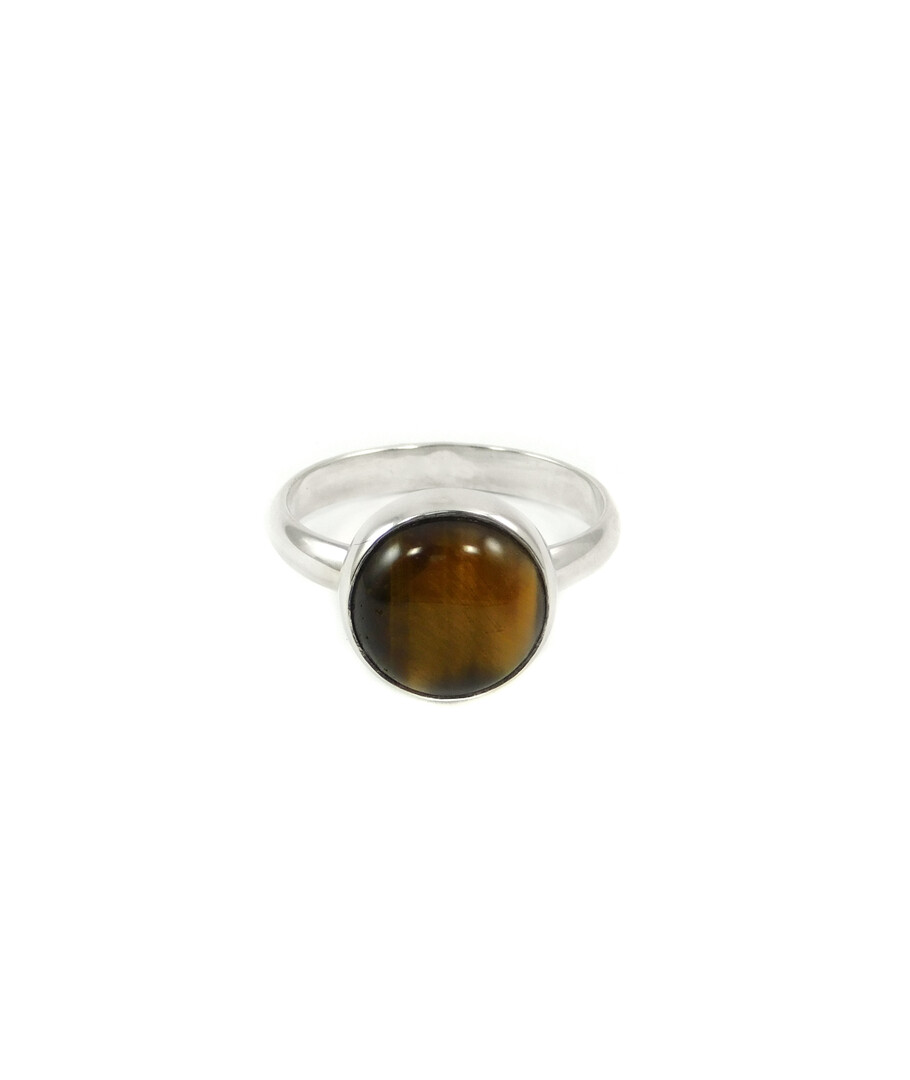 Ring Tiger's eye, silver