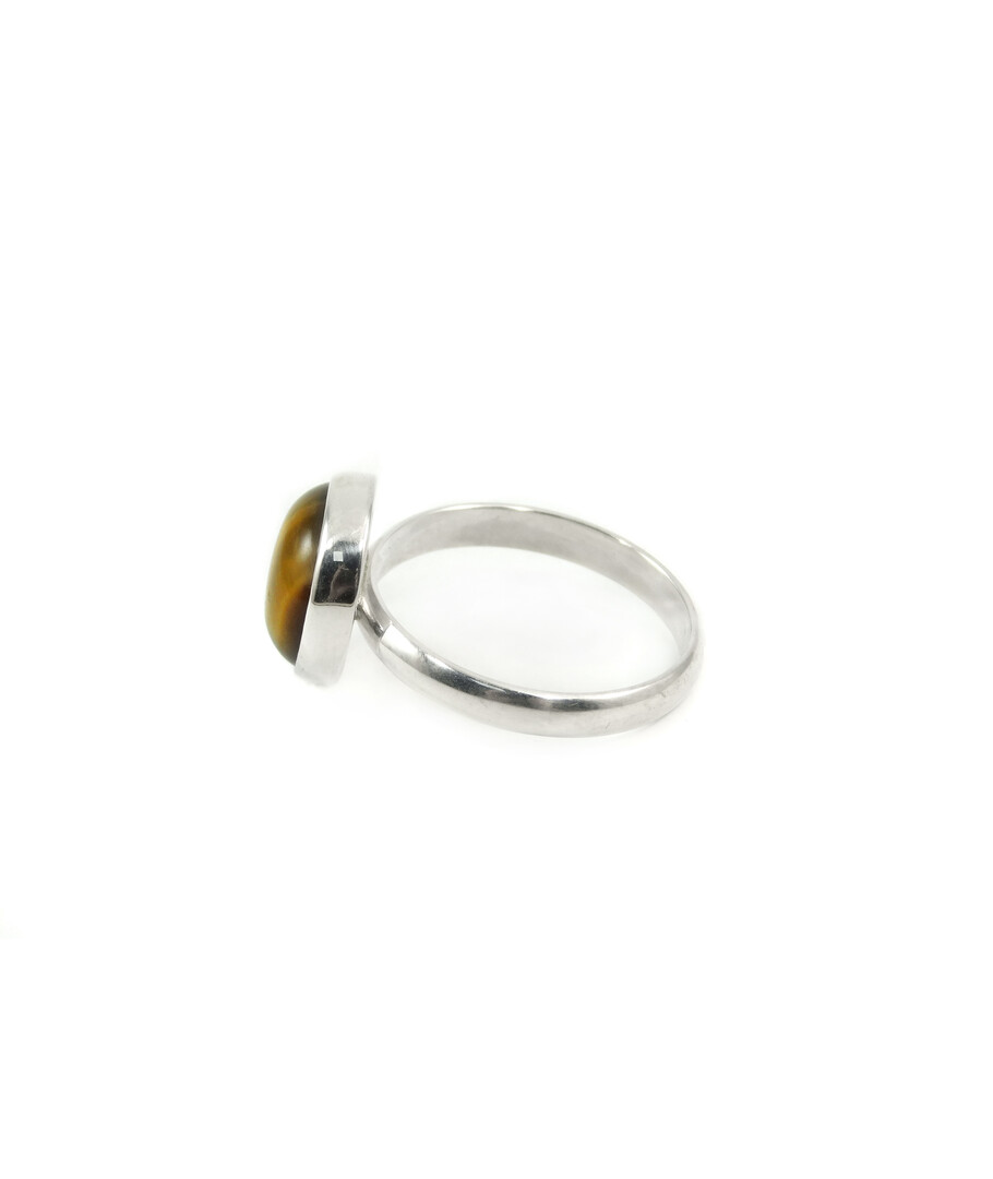 Ring Tiger's eye, silver