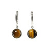 Tiger&#039;s eye earrings, silver