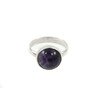 Amethyst silver ring