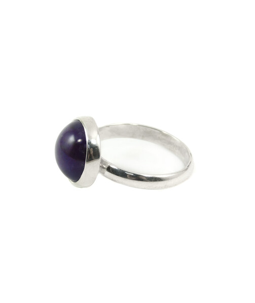 Amethyst silver ring