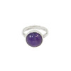 Amethyst silver ring