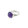 Amethyst silver ring