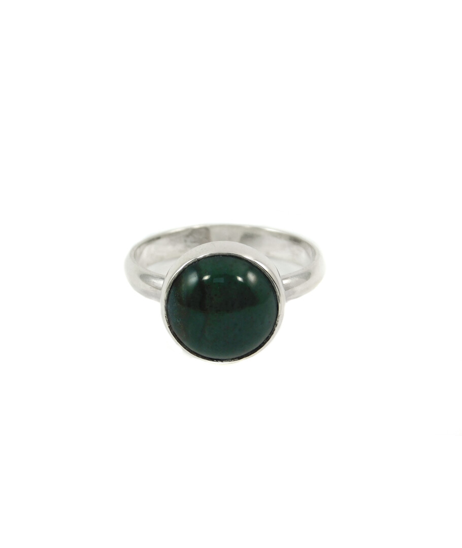 Silver jasper ring